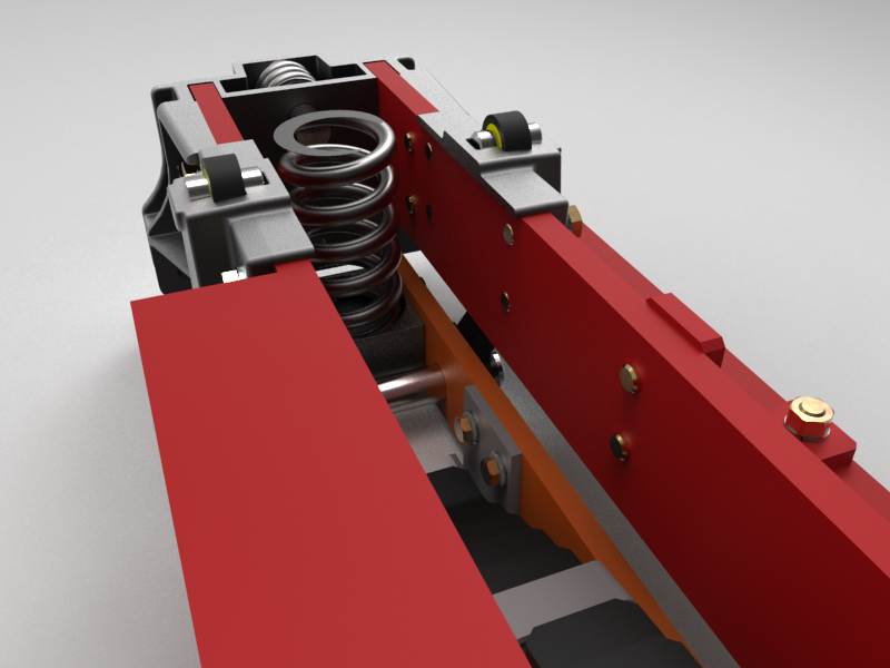 大牵引力转向架组装支撑3D模型图纸 STP格式
